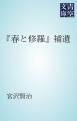 『「春と修羅」補遺』の表紙